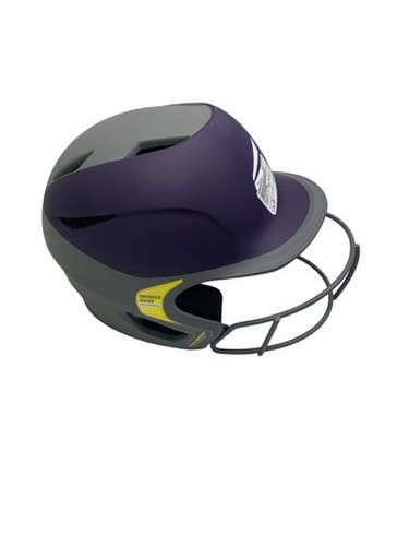 Used Easton 2 TONE HELMET Batting Helmet w/Mask Black And Purple SM 11347-S000263355