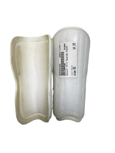 Used Soccer Shin Guards Youth White XS 11347-S000263350