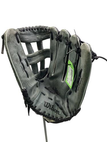 Used Wilson ELITE BB/SB Glove RH Throw Black And Grey 14" 11347-S000263329
