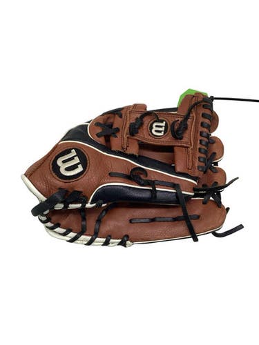 Used Wilson 11.5 INCH A550 BB/SB Glove RH Throw Brown 11 1/2" 11347-S000263306