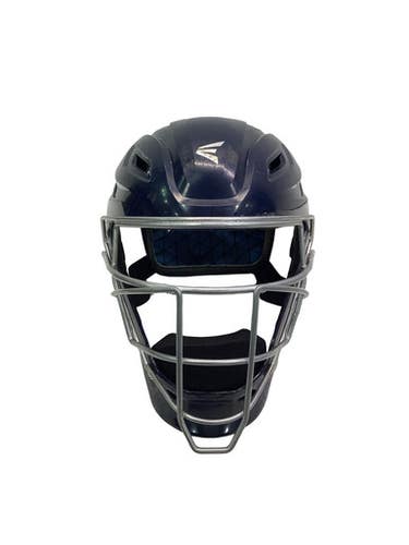 Used Easton 7 1/8 - 7 1/2 Catchers Helmet w/Mask Navy Blue LG 11347-S000263291