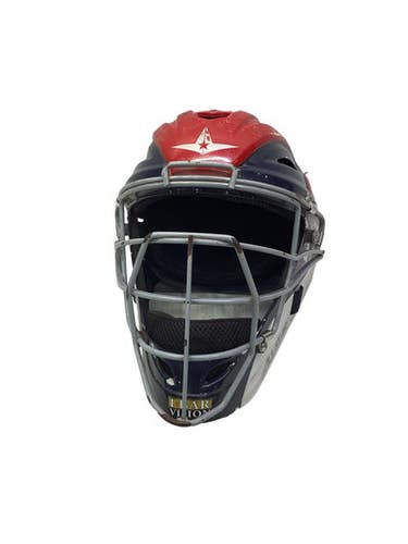 Used All Star ALL STAR CATCHERS HELMET Catchers Helmet w/Mask Navy Blue SM 11347-S000263288
