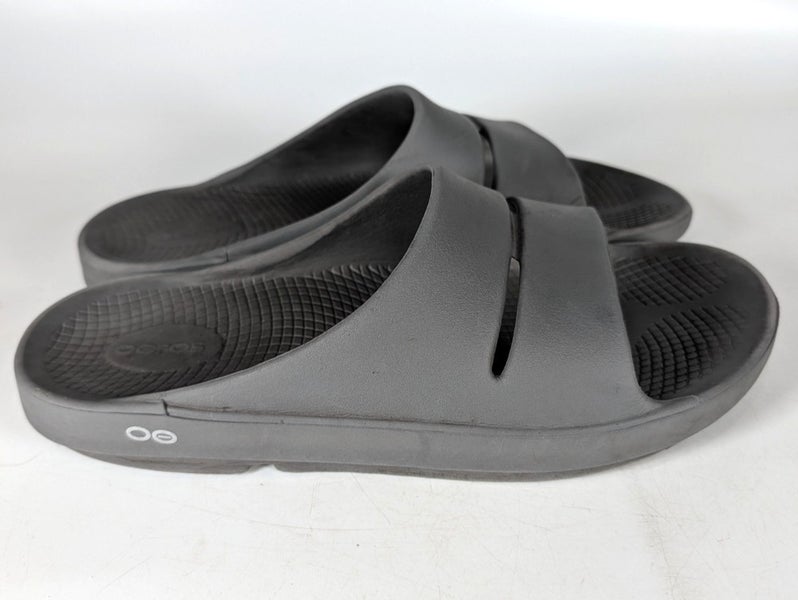 OOFOS OOAHH Sandal Slide Recovery Shoe Men's Size: 12 Gray