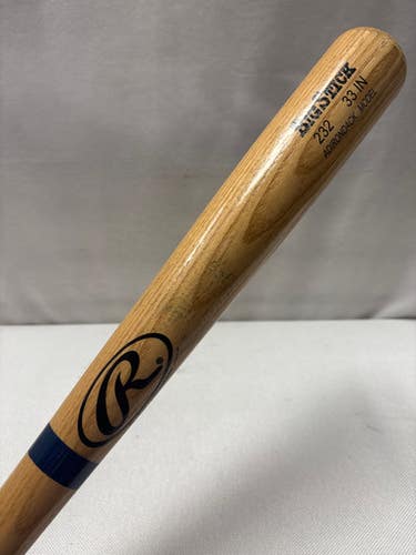 Used Rawlings BIG STICK 232 ADIRONDACK BB/SB Wood Bat 33" 11490-S000268755
