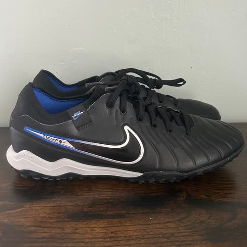 Nike Tiempo Legend 10 Pro Turf Soccer Shoes Black Mens Size 7 DV4336-040