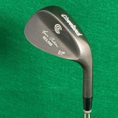 Cleveland Tour Action REG 588 Black 51 Gap Wedge Dynamic Gold Steel Wedge Flex