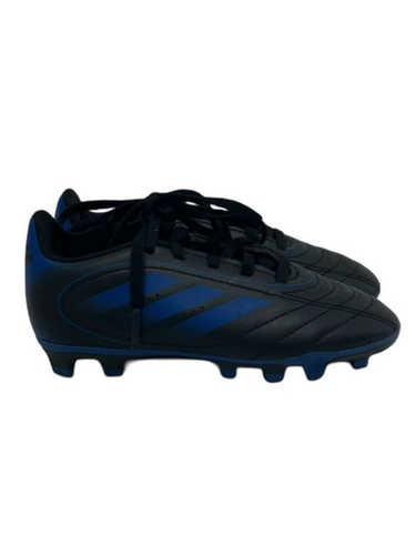 Used Adidas GOLETTO Soccer Cleats Black And Royal Blue Youth 12.0 11692-S000146208