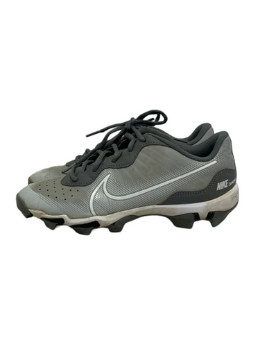 Used Nike ALPHA HUARACHE BB/SB Cleats Grey Junior 05 11692-S000146221