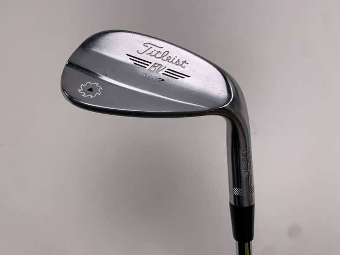Titleist Vokey SM7 Tour Chrome Wedge 52* 8 Bounce F-Grind Wedge Steel Mens RH