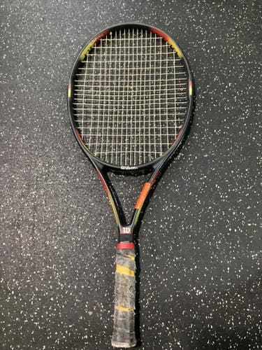Used Wilson PROSTAFF Adult Tennis Racquet Black 4 5/8" 10743-S000462379