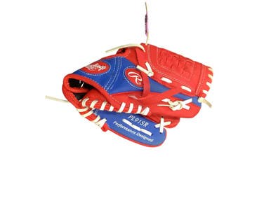 Used Rawlings PL90SN BB/SB Glove RH Throw Red 9" 10743-S000469388