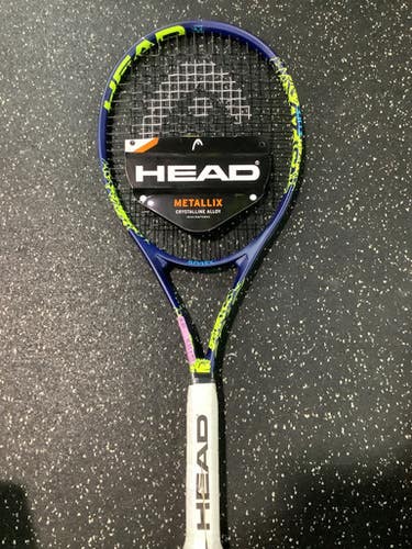 Used Head METALLIX CRYSTALLINE ALLOY Adult Tennis Racquet Navy Blue 4 3/8" 10743-S000473480