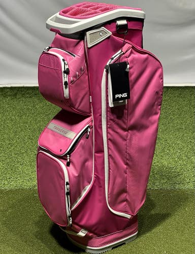 PING Womens Traverse 244 Golf Cart Bag 14-Way Divider Color: Pink NEW!