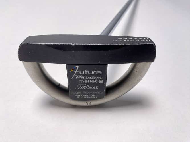Scotty Cameron Futura Phantom Mallet 2 Putter 34" SuperStroke Tour 3.0 Mens RH