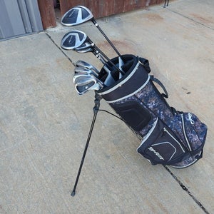 Top Flite XL Camo 12 Piece Regular Flex Complete Golf Set Stand Bag