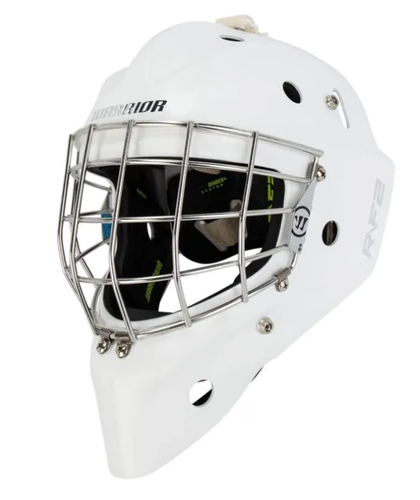 Warrior Ritual R\F2 E Senior Certified Straight Bar Goalie Mask-White New no tag