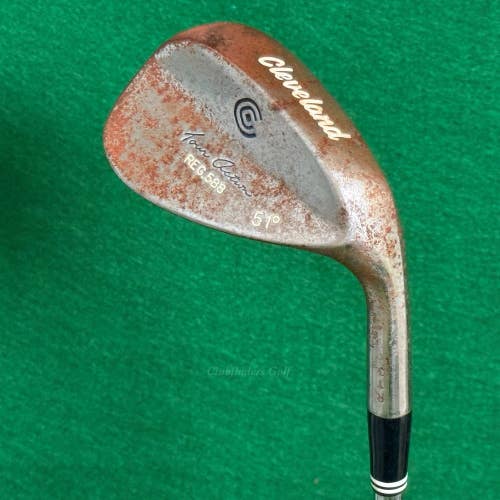 Cleveland Tour Action REG 588 Raw 51 Gap Wedge Dynamic Gold Steel Stiff