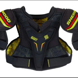 NEW Sherwood Rekker Legend 4 Shoulder Pads and Sherwood Code TMP 2 Shin Guards Bundle