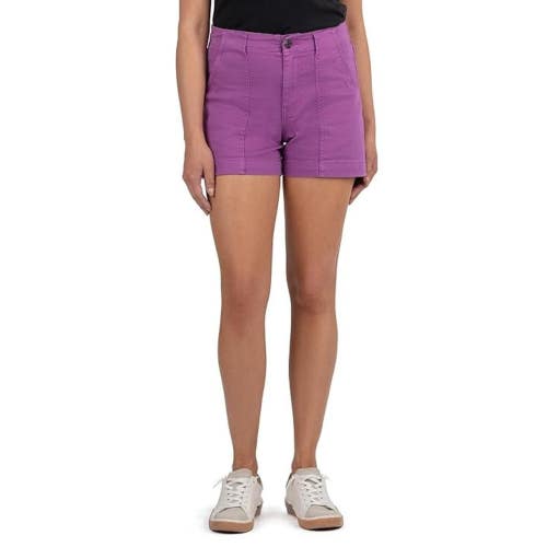 KUT from the Kloth Jane Shorts Womens 6 Orchid Stretch High-Rise Outdoor GBO2366