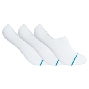 Stance Icon Socks Unisex Large White Seamless Performance No Show 3-Pack GBO2393