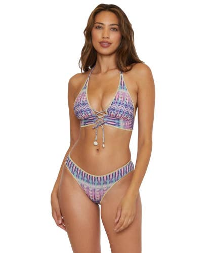 Becca by Rebecca Virtue Tulum Bikini Bottom Women's Small Multi Hipster GBO2425