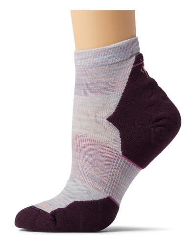 Smartwool Run Targeted Ankle Socks Women's Medium Purple Cushion Low Cut GBO2319