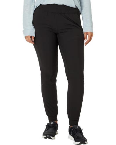 Free Fly Breeze Joggers Women's Medium Black Elastic Waist Tapered Leg GBO2416