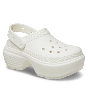 Crocs Stomp 209347-0WV Clogs Men's US 4 White Slip On Platform Shoes GBO2601