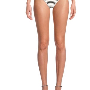 L*Space Suzi Bikini Bottom Womens Medium Sail Along Stripe Stretch Beach GBO2355