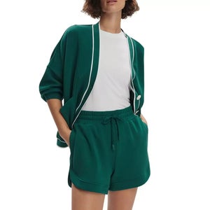 Varley Ollie Shorts Women's Small Forest High Rise Drawstring Waist GBO2404