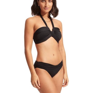 Seafolly Collective Bikini Bottom Women's 12 Twist Band Hipster Swimwear GBO2327