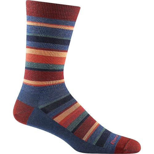 Darn Tough Druid Crew Socks Men's Large Multicolor Striped Lightweight GBO2467