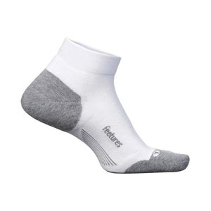 Feetures Elite Max Cushion Low Cut Socks Unisex Medium White No Show Tab GBO2379