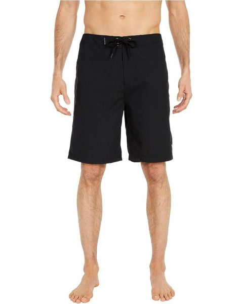 Hurley One & Only 2.0 Boardshorts Mens 36 Black Drawsting Waist Swimwear GBO2428
