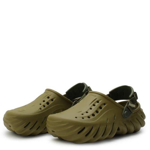 Crocs Echo 207937-3UA Clogs Men's US 7 Aloe Cutout Comfort Casual Shoes GBO2593