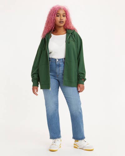 Levi's Wedgie Jeans Women's 24 Blue Denim Medium Wash Straight Leg Ankle GBO2277