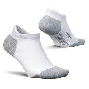 Feetures Elite Max Men's Medium White Stretch Cushion No Show Tab Socks GBO2353