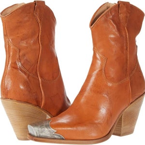 Free People Brayden OB1203394 Women's US 8 Brown Leather Western Boots VER1182