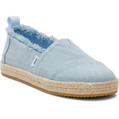 Toms Alpargata 10020625 Kids US 12 Blue Denim Espadrille Casual Shoes VER1126