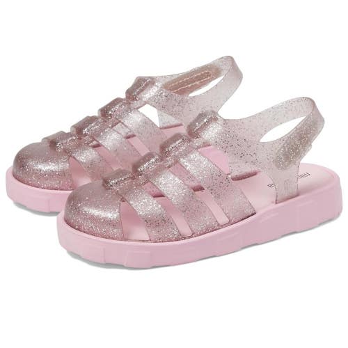 Mini Melissa Megan Sandals Kids US 5 Pink Adjustable Strap Fisherman VER1066