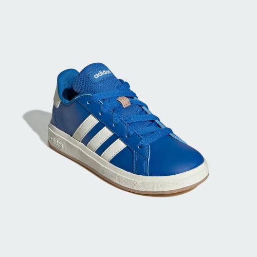 Adidas Grand Court JR5110 Sneakers Kids US 3 Blue Lifestyle Tennis Shoes VER1121