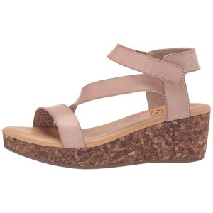 Blowfish Malibu Loverli-K Sandals Girls 5 Pink Faux Leather Wedge Heel ZAP1923