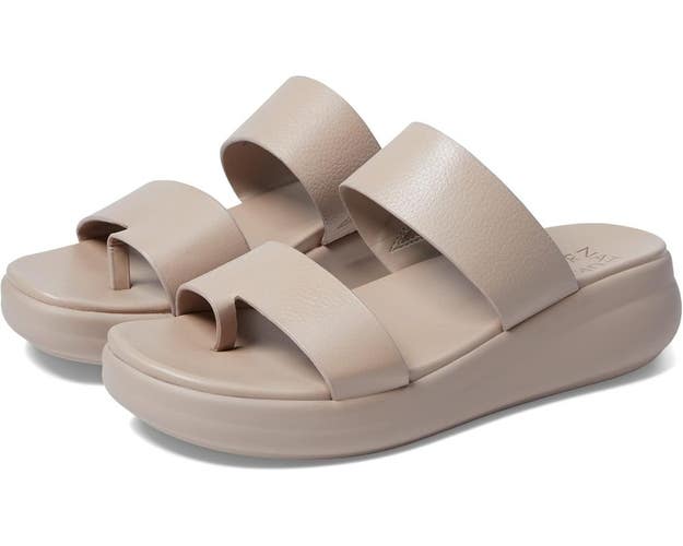 Naturalizer Drift 2 I6213L3201 Sandals Women's 6.5 Sand Leather Slip-On VER1045