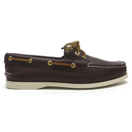 Sperry Authentic Original Women's US 10 Brown Leather 2-Eye Boat Shoes VER1351