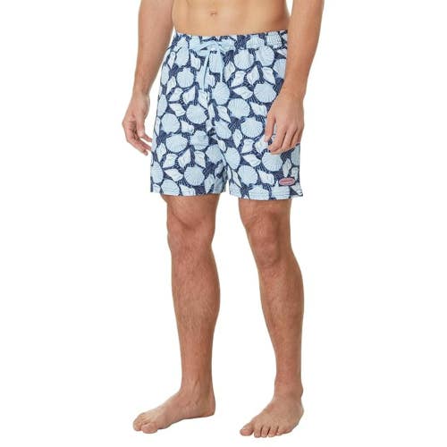 Vineyard Vines Chappy Trunks Men's 2XL Navy Sea Shell Print Swimwear JZZ981