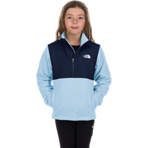 The North Face Tundra Jacket Kids Large Blue Fleece Long Sleeve 1/4 Zip JZZ1026