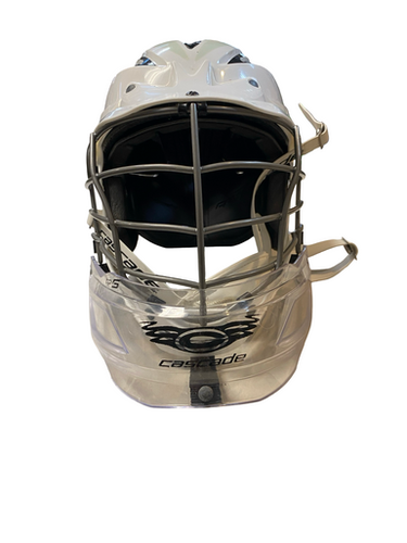 Used Cascade CPVR Lacrosse Helmet White MD 11706-S000371224