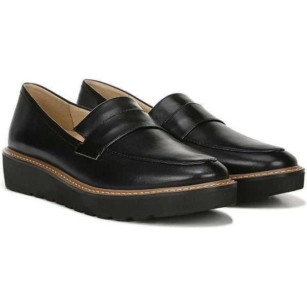 Naturalizer Adiline G5143L2002 Loafer Womens US 12 Black Leather Slip On ZAP1930