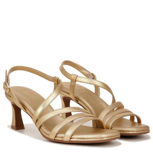 Naturalizer Galaxy I9063S5702 Dress Sandal Women 7.5 Dark Gold Slingback ZAP2025