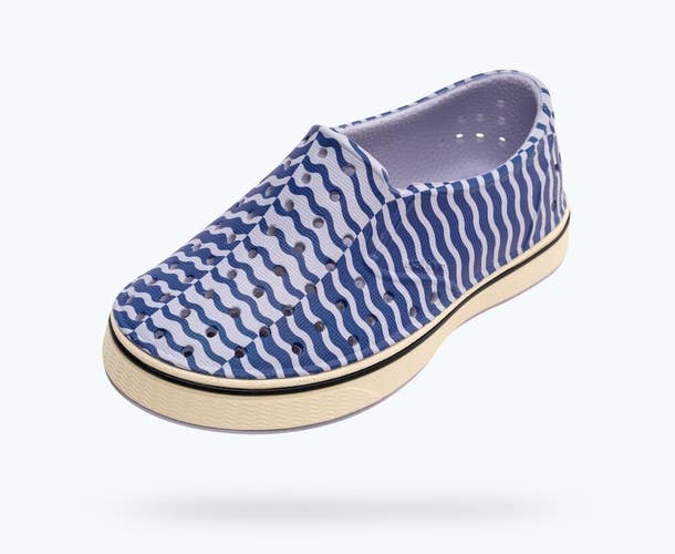 Native Shoes Miles Sneakers Kids US 5 Purple Bloom Print Slip On Shoes ZAP2205